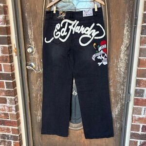 NEW Ed Hardy Wide Leg Jeans! Size 32